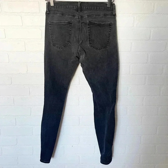 Gap 1996 Women's Stretch High-Waisted Fitted Ankle Skinny Jeans Black Size 28 - Picture 2 of 7